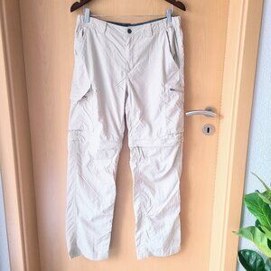 Columbia Tan Zipper Leg Hiking Pants / Shorts W32 x L32